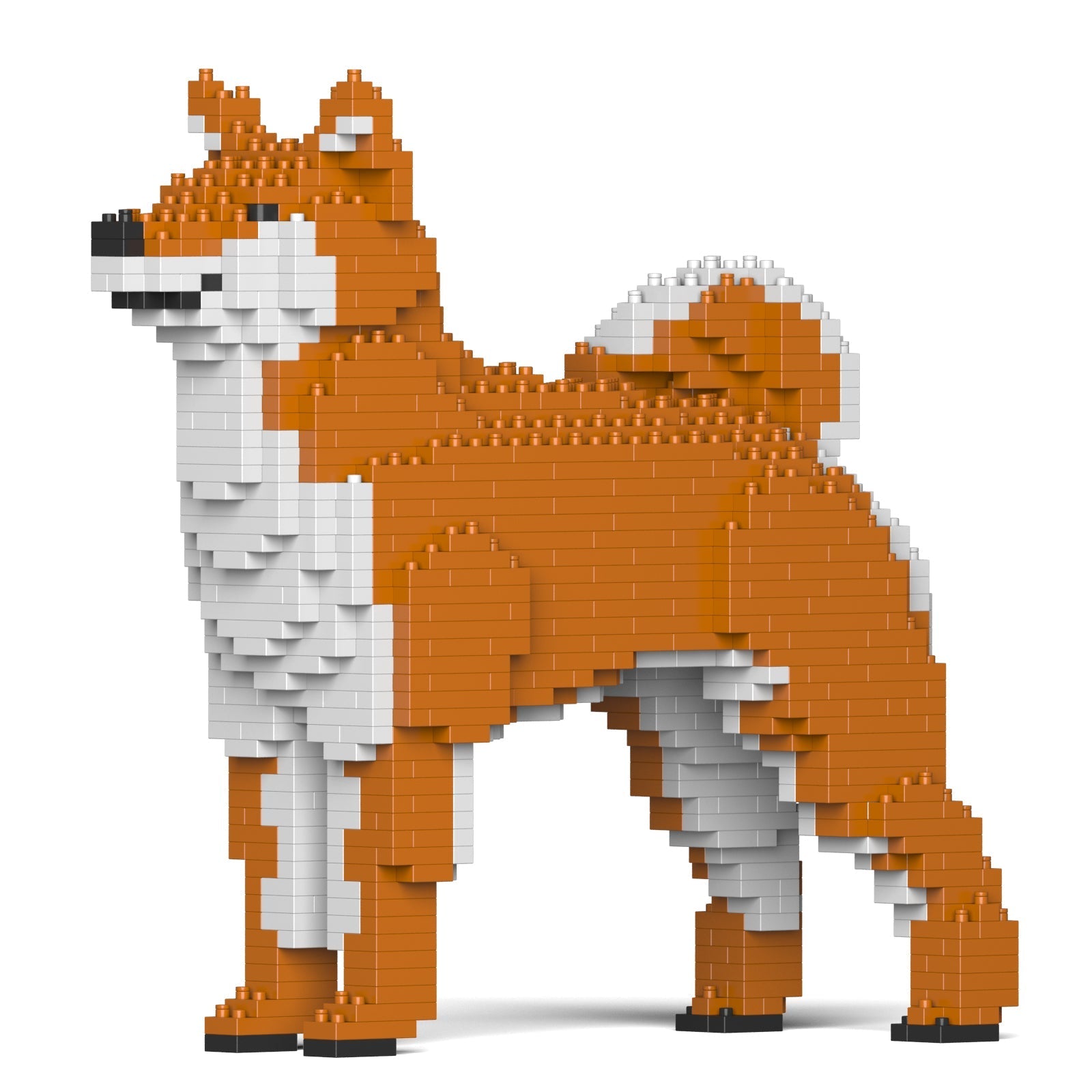 Lego 3d Cane Akita Inu 24,4 X 9,4 X 23,3 Cm di Jekca